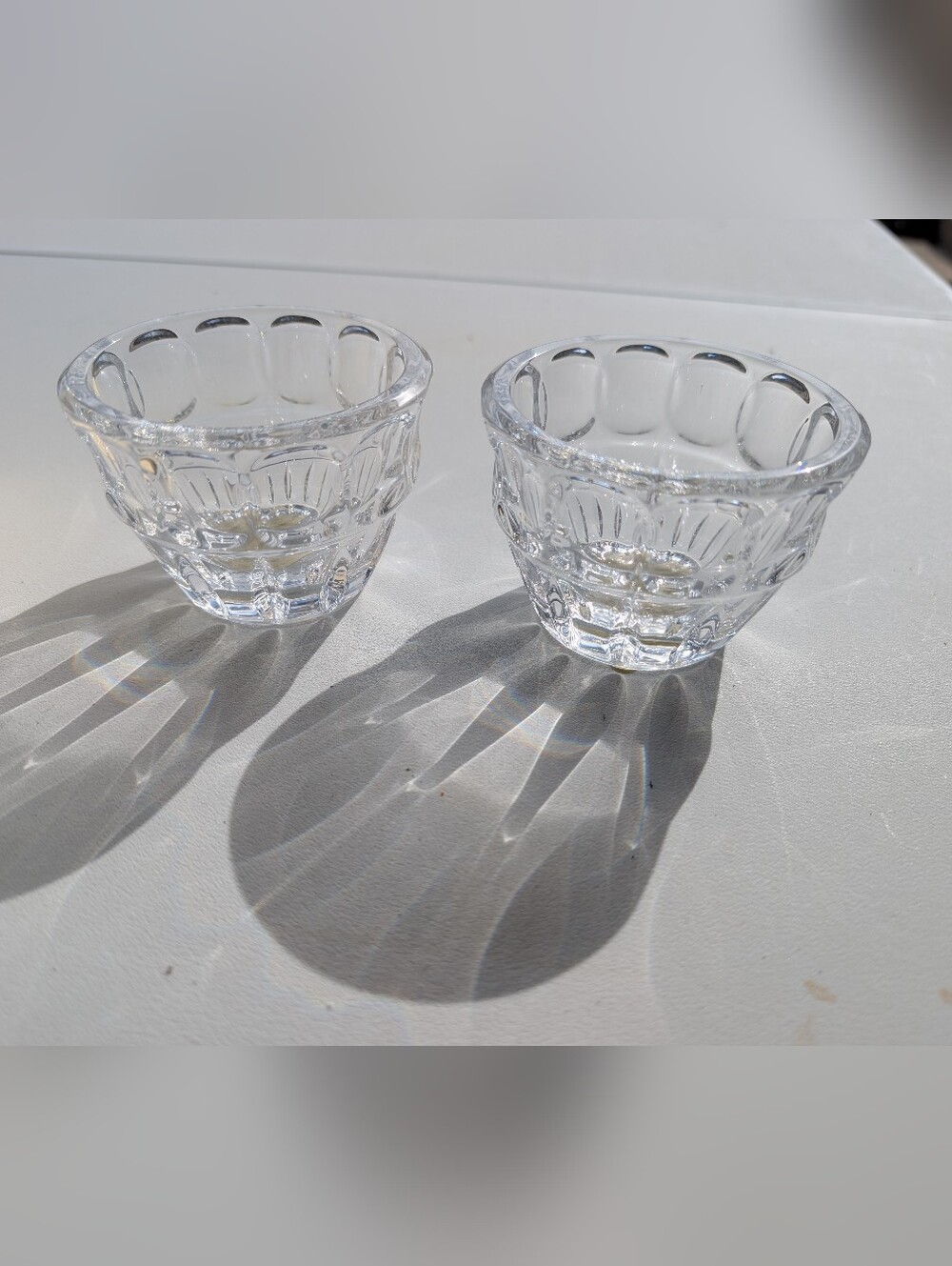 Brand New Lenox Woodward Crystal Votive Holders - Set of 2